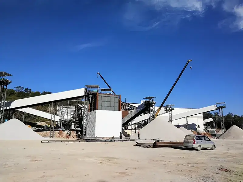 Проект дробильно-сортировочного комплекса для дробления доломита 1000 т/ч в пров. Хубэй