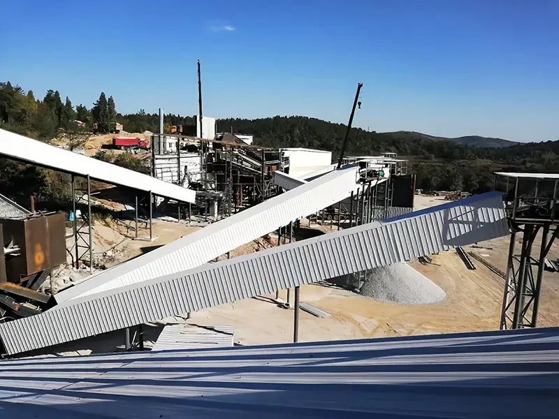 Проект дробильно-сортировочного комплекса для дробления доломита 1000 т/ч в пров. Хубэй