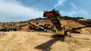 Мобильная дробильная установка для дробления гранита 300 т/ч в пров. Фуцзянь