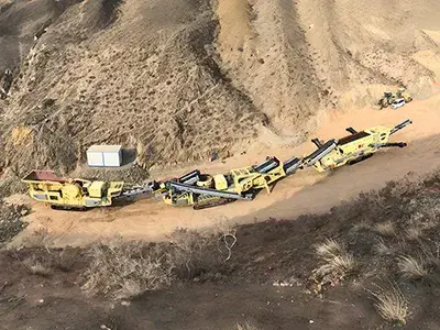 Мобильная дробильная установка для дробления гранита 300 т/ч в пров. Ганьсу